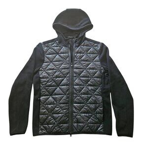 GREYSON Mens Hooded Jacket SZ Medium Puffed Front Primaloft Black Insulated Golf